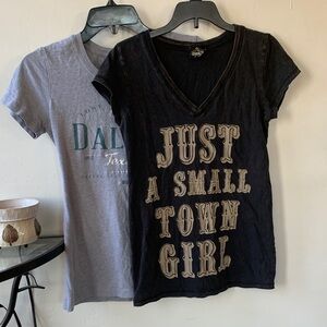 Cowgirl Country Shirts- bundle/ lot of 2